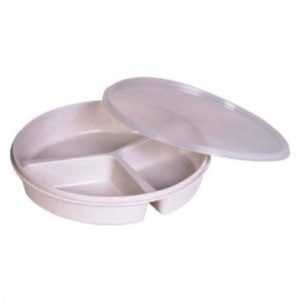 Divided Scoop Dish with Lid